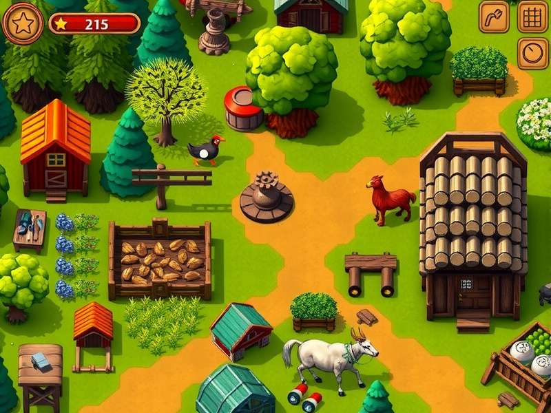 Cozy Indian Cottage village scene